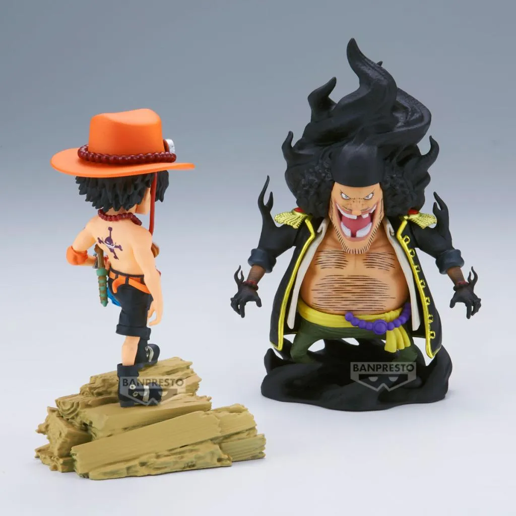 ONE PIECE - Ace VS Marshall D. Teach - Figure WCF Log Stories 8cm